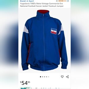 Blue Retro Bomber Jacket